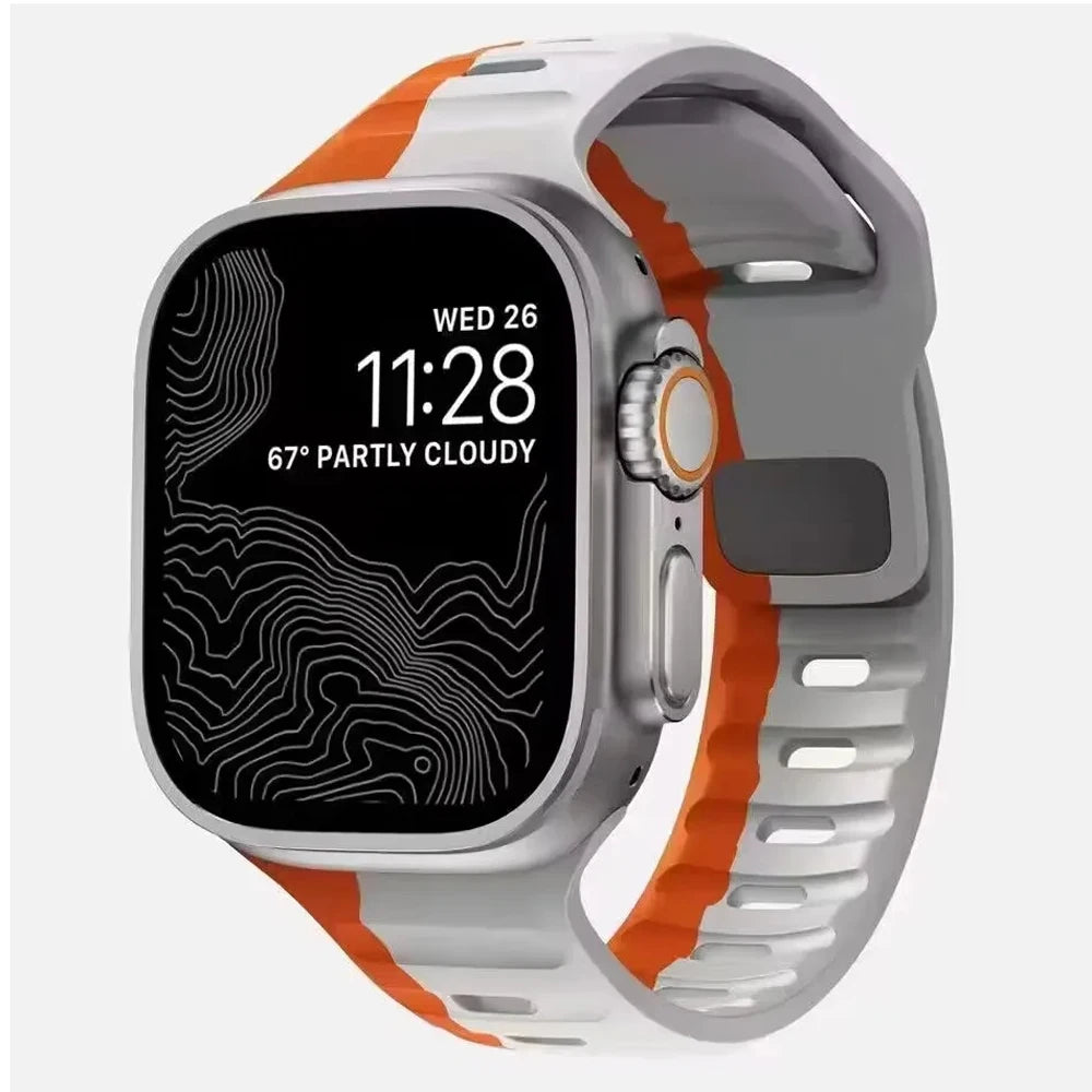 Soft Silicone Band For Apple Watch