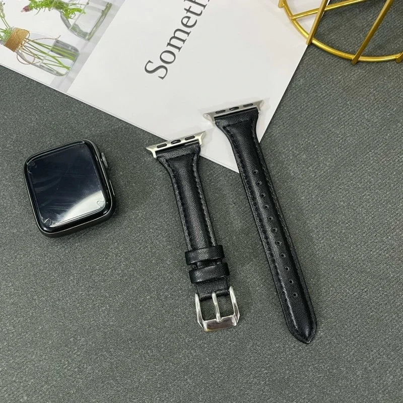 Leather Slim Strap for Apple Watch