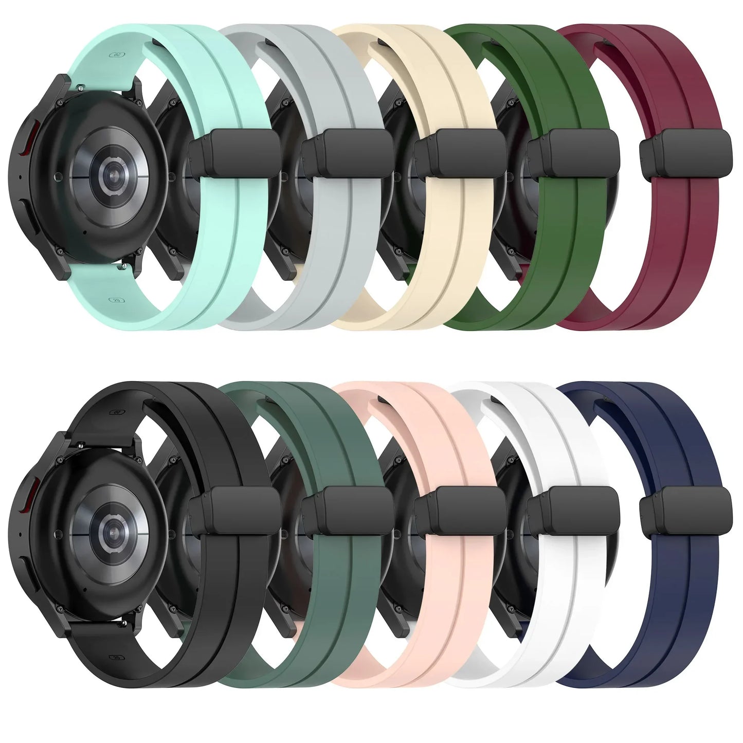Sport Silicone Magnetic Buckle For Samsung Galaxy Watch