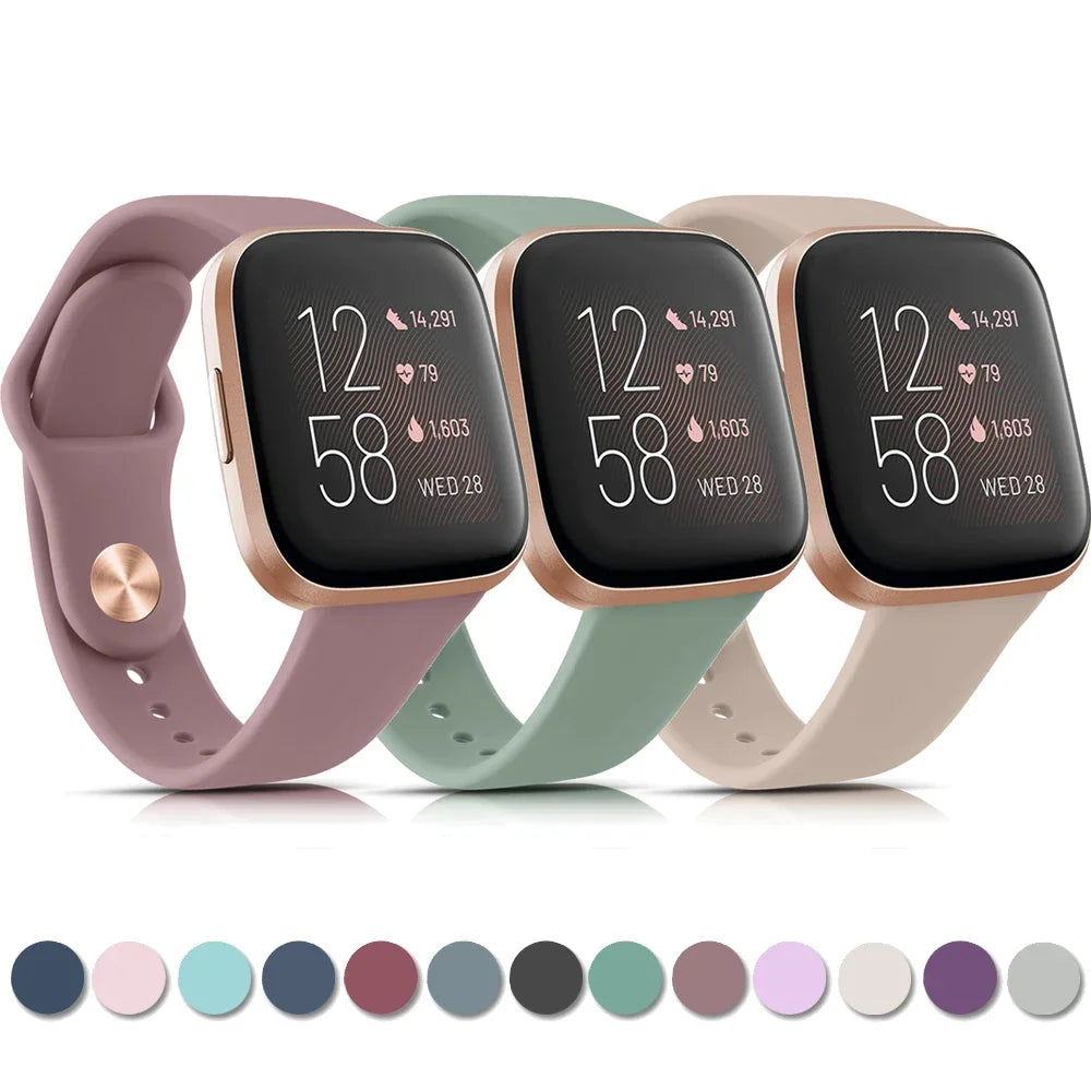Silicone Watch Band For Fitbit Versa 4/3/2/1/Lite